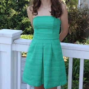 Banana Republic Emerald Strapless Dress